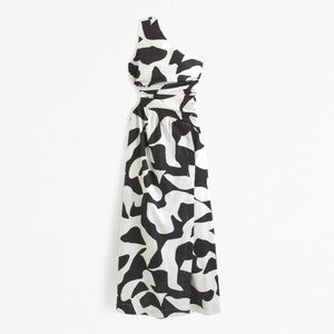 Abercrombie & Fitch black and white cut out maxi Small